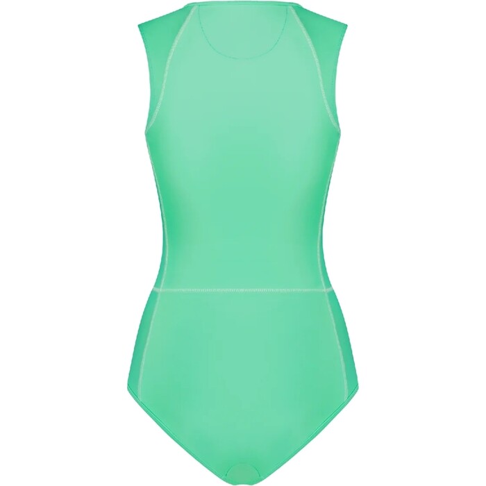 2024 Wallien Femmes One Piece Front Zip Swimsuit 102024 - Aquamarine